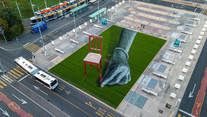 A land art painting called  