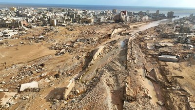 Potret Kerusakan Akibat Banjir di Libya