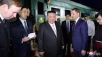 Lihat Lagi Momen Kereta Lapis Baja Kim Jong Un saat Tiba di Rusia