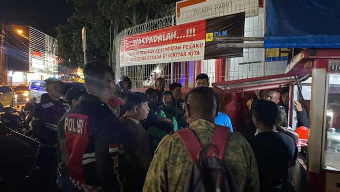 Preman Garut saat diamankan aparat