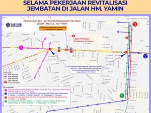 Dishub Medan Rekayasa Lalin Selama Penutupan Jalan HM Yamin, Ini Rutenya