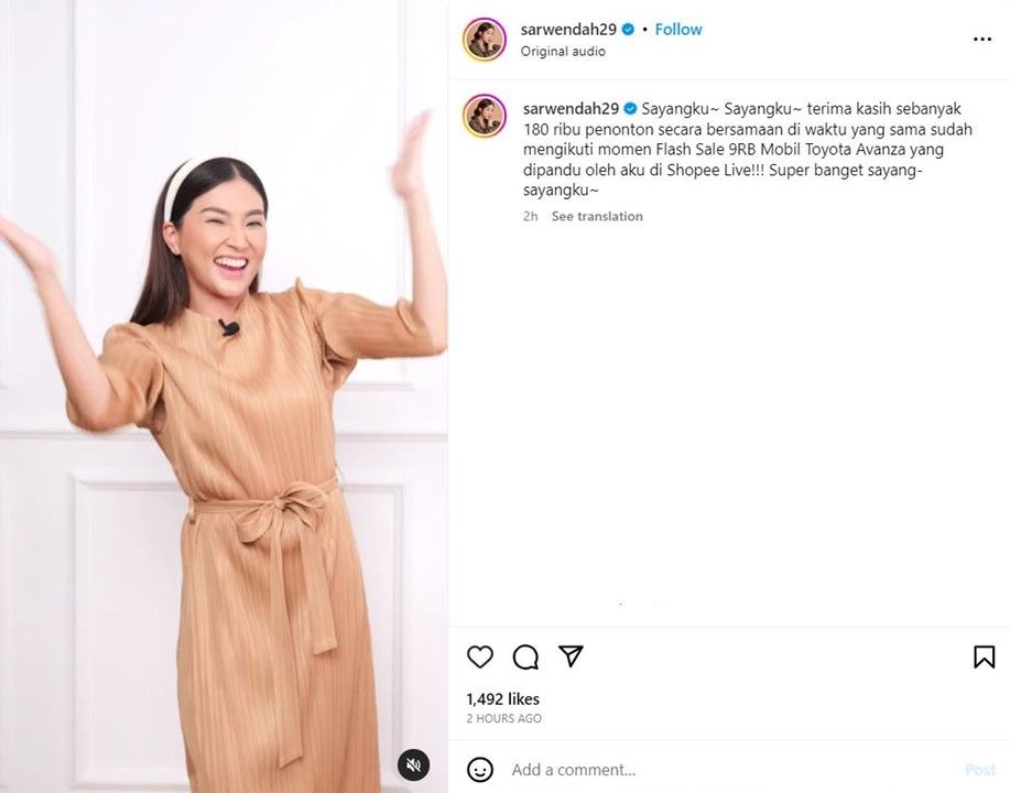 Sarwendah puncak 9.9. (Dok Shopee)