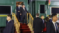 Ini penampakan kereta kebal peluru Kim Jong Un saat tiba di Rusia untuk bertemu dengan Vladimir Putin.