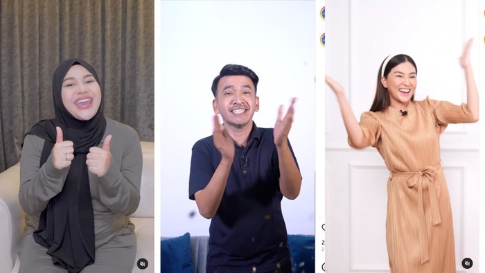 Sesi Shopee Live Ruben Onsu, Sarwendah, dan Aurel