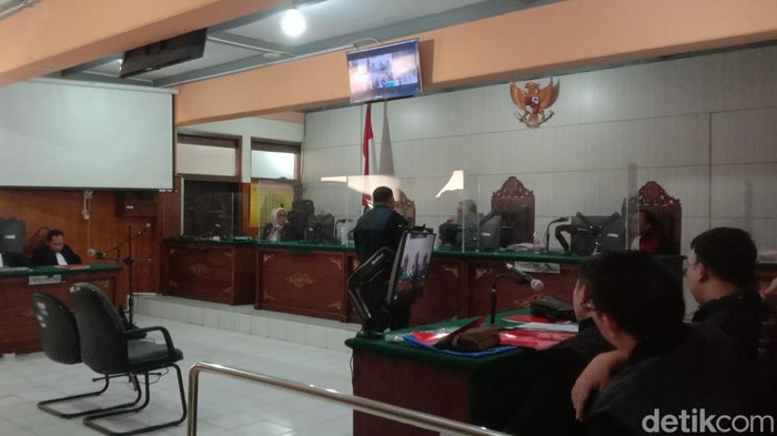 Suasana sidang perkara Robot Trading ATG di Pengadilan Negeri (PN) kelas IA Malang