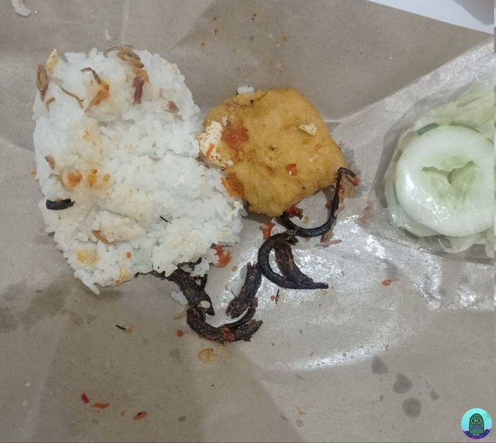 Zonk! Beli Nasi Sambal Belut yang Datang Mirip Sambal Cacing