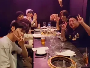 TXT, Jungkook BTS, dan Bos HYBE Minum-minum Rayakan Sukses VMAs