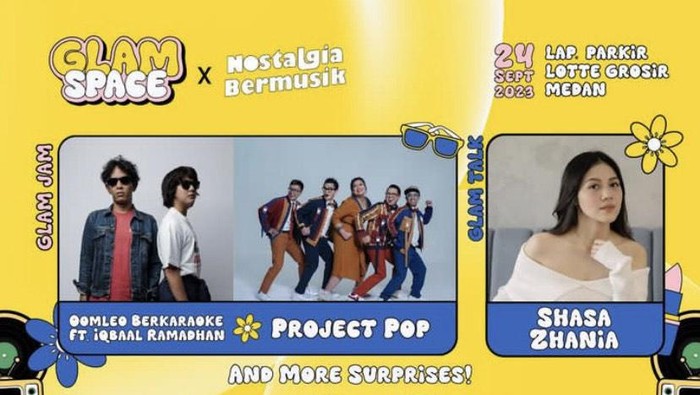 Banner konser Project Pop dan Iqbaal Ramadhan (Foto: istimewa)