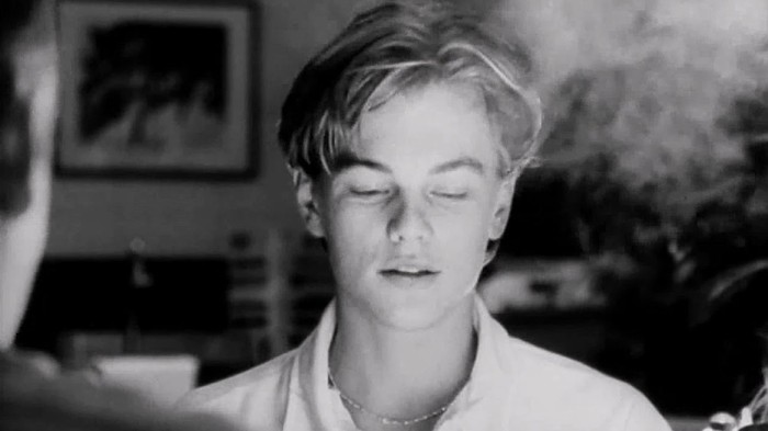 Cuplikan adegan Leonardo DiCaprio di Dons Plum (2001).