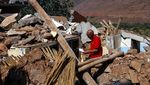 Duka Bapak-Anak Kehilangan 10 Anggota Keluarga Akibat Gempa Maroko