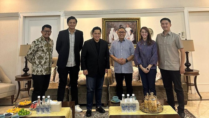 Erick Thohir bersama Zulhas dan Eks Kader PSI