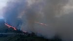 Potret Kebakaran Lahan di Samping Tol Palembang-Indralaya