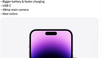 Selain USB-C, ini beberapa peningkatan yang ada di iPhone 15. Foto: Twitter