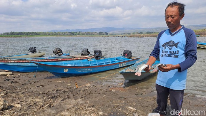 Hasil tangkapan ikan nelayan di perairan WGM Kecamatan Wuryantoro Wonogiri.