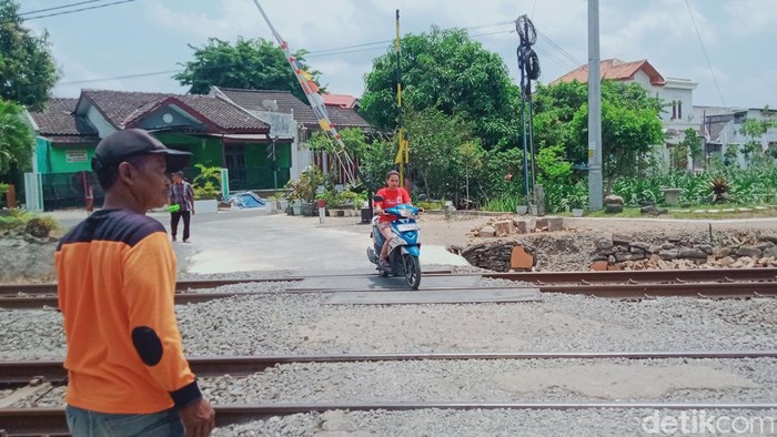 Perlintasan KA di Desa Ketandan, Klaten. Foto diambil Kamis (14/9/2023).