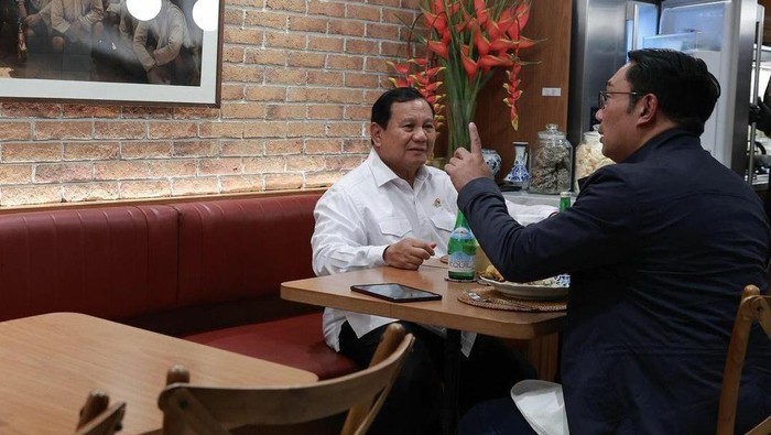 Prabowo dan Ridwan Kamil bertemu semalam