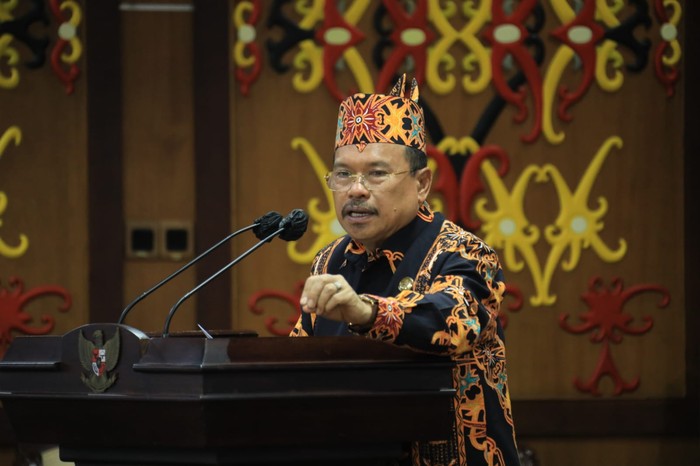 Sekretaris Daerah (Sekda) Provinsi Kalteng Nuryakin membuka Rapat Koordinasi (Rakor) Rencana Aksi Daerah (RAD) Pencegahan dan Pemberantasan Penyalahgunaan dan Peredaran Gelap Narkotika dan Prekursor Narkotika (P4GN-PN) Prov. Kalteng Tahun 2023.