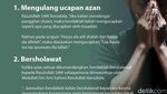 Infografis: 5 Sunnah Ketika Azan, Waktu Mustajab untuk Berdoa