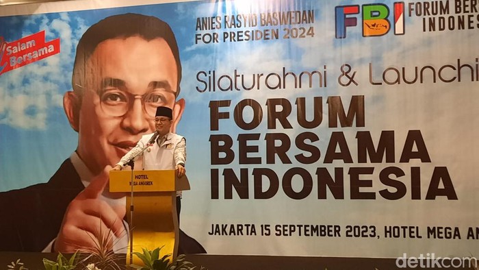 Anies Baswedan di Forum Bersama Indonesia.