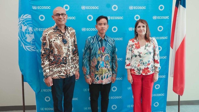 Gibran Rakabuming bertemu dengan Presiden ECOSOC PBB