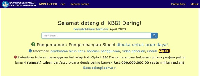 KBBI Kemdikbud
