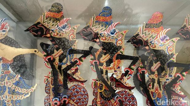 Kerajinan wayang di Kampung Gebulen, Jogja. Foto diunggah pada Jumat (15/9/2023).