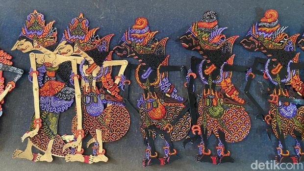 Kerajinan wayang di Kampung Gebulen, Jogja. Foto diunggah pada Jumat (15/9/2023).