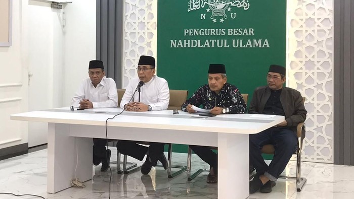 Ketum PBNU Yahya Cholil Staquf (kedua dari kiri)-(Kurniawan/detikcom)