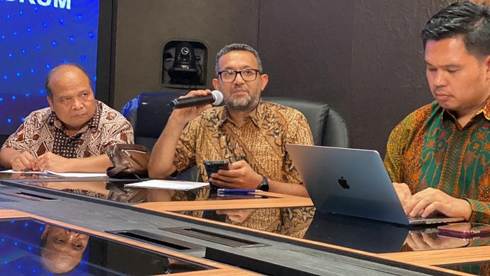 Konferensi pers Tim Reformasi Hukum (Rumondang-detikcom)