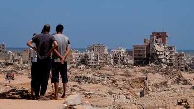 Luluh Lantak Kota Derna Libya Disapu Banjir