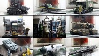 Di studio ini juga papercraft yang sudah jadi dan siap di foto agar terdistribusi dengan baik lewat platform yang mereka punya. Tumpukan papercraft yang siap didistribusikan.