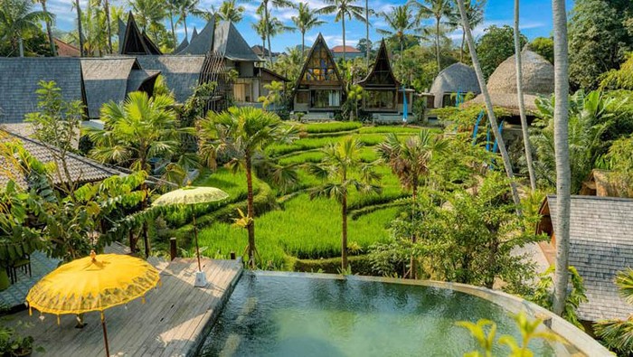 Hotel Menzel Ubud, Gianyar, Bali, milik orang tua Sarah Manzel, calon besan Anang-Ashanty. (Dok. Menzel Ubud)