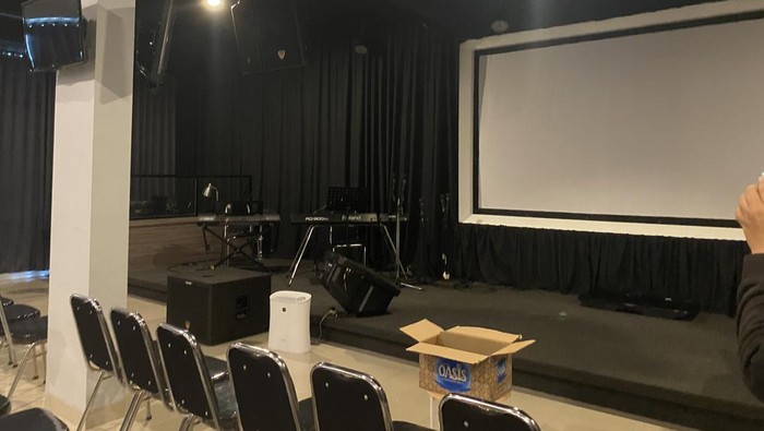 Kapel tempat ibadah jemaat GBI Cinere Bellevue di Depok, Jawa Barat (Jabar)