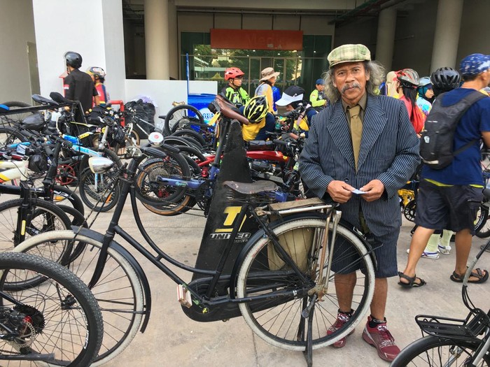 Komunitas sepeda di acara Festival LIKE yang digelar KLHK di GBK, Jakarta.
