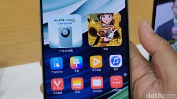 Walaupun HarmonyOS tidak dapat menjalankan aplikasi Google, namun ponsel ini bisa menjalankan sebagian besar apliasi Android dengan baik. Facebook, X, Instagram, Spotify hingga Microsoft semuanya berfungsi. Foto: Josina/detikcom