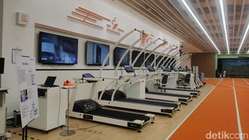 Lab ini memiliki masing-masing area seperti simulasi berjalan, berlari, mendaki, berenang, golf hingga gym. Foto: Josina/detikcom