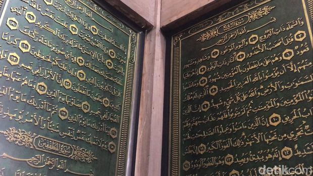 Museum Islam Nusantara Lasem, Rembang, Sabtu (16/9/2023). Di museum ini terdapat Al-Qur'an raksasa.