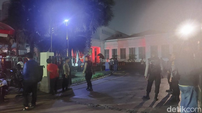 Museum Nasional kebakaran. (Rumondang Naibaho/detikcom)