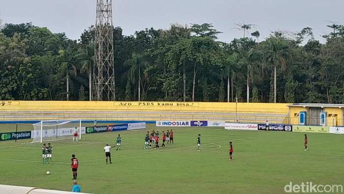 Pertandingan Sada Sumut FC Vs PSMS Medan di Stadion Baharoeddin Siregar, Deli Serdang