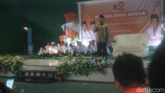 Presiden PKS Ahmad Syaikhu di Pati, Sabtu (16/9/2023).