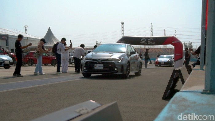 Toyota GR Experience digelar di Sirkuit Jakarta International E-Prix Ancol pada Sabtu (16/9/23)