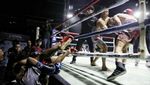 Aksi Petarung di Baku Hantam Championship
