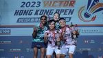 Potret Apriyani/Fadia di Podium Juara Hong Kong Open 2023