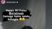 Ia pun mendapatkan doa dan ucapan yang banyak dari teman, kerabat, keluarga serta penggemar. Salah satu doanya datang dari Bunga Citra Lestari. Foto: instagram ariel noah