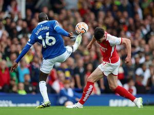 Gol Martinelli Dianulir, Everton Vs Arsenal Imbang di Babak Pertama