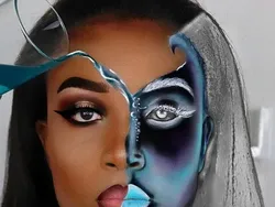 Bukan Photoshop! Kerennya Makeup Seni 3D di Wajah