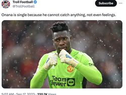 Meme Kocak Onana Tak Bisa Selamatkan Apa-apa