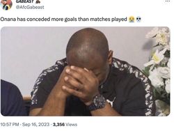 Meme Kocak Onana Tak Bisa Selamatkan Apa-apa