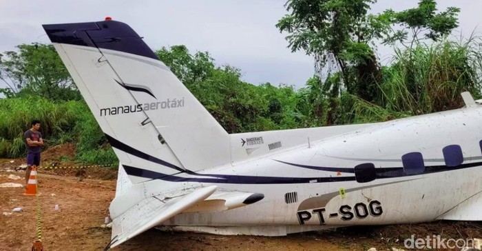 Pesawat Manaus Aerotaxi jatuh di Brasil tewaskan turis