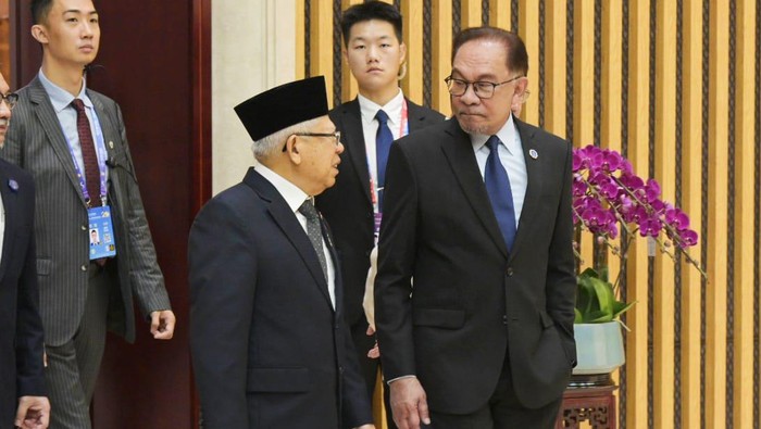 Wapres Maruf Bertemu PM Malaysia (Lisye-detikcom)